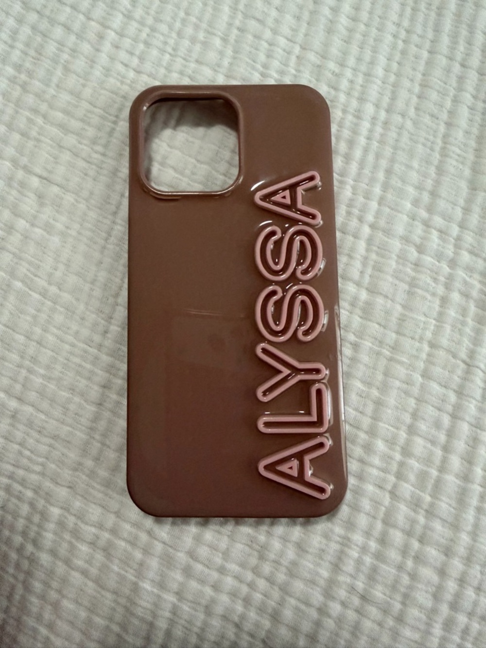 Custom “Alyssa” iPhone 15 Pro Max Phone Case